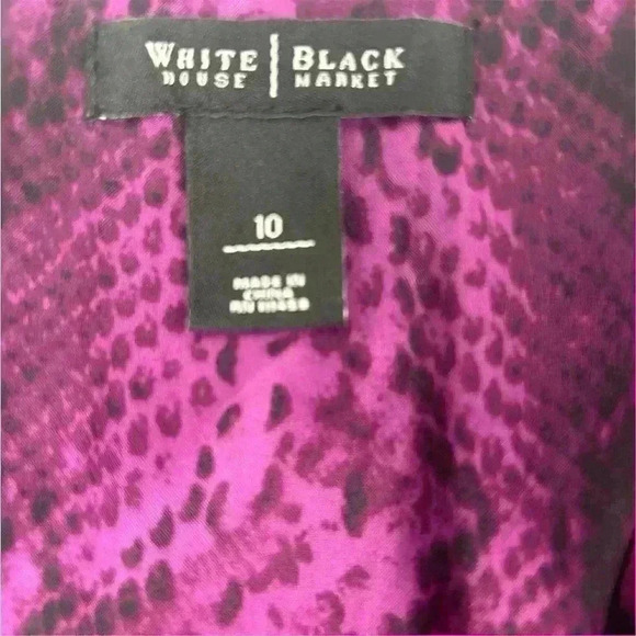 White House Black Market Women's Black Tweed Pencil Skirt Size 10 - Picture 7 of 8